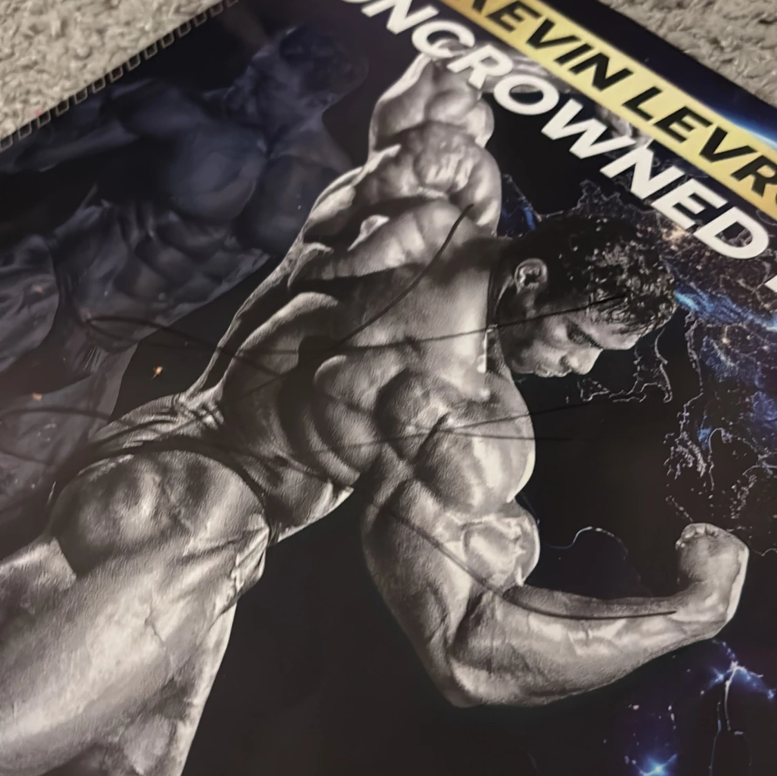 Poster med Kevin levrone signerad av han själv  - 2