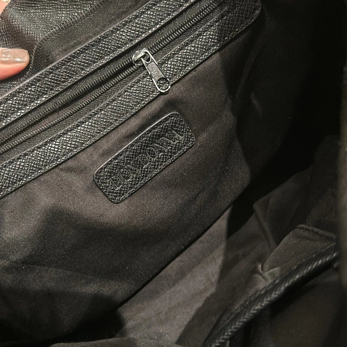 Svart Don Donna  axelväska med dragkedja - 4