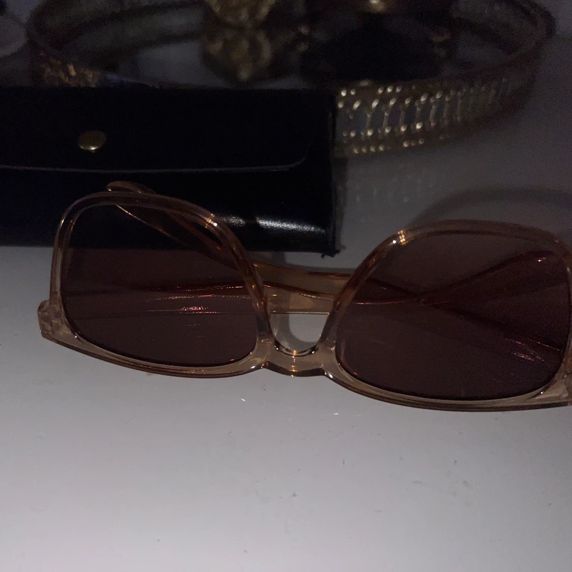 Transparenta solglasögon med brun ton - 1