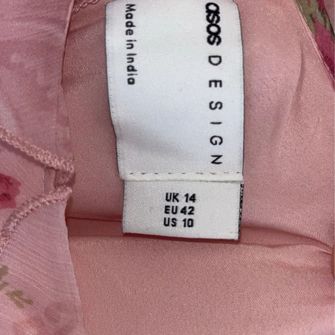 Rosa blommig klänning från ASOS DESIGN - 2