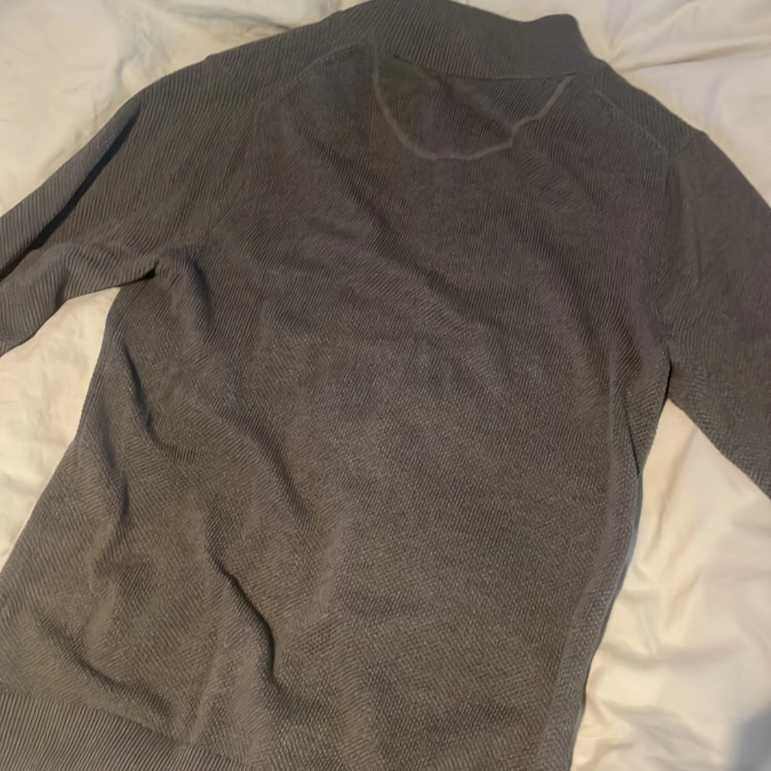 Grå ziptröja från Gant - 1