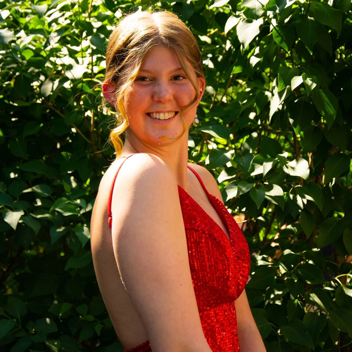 Röd balklänning - 1