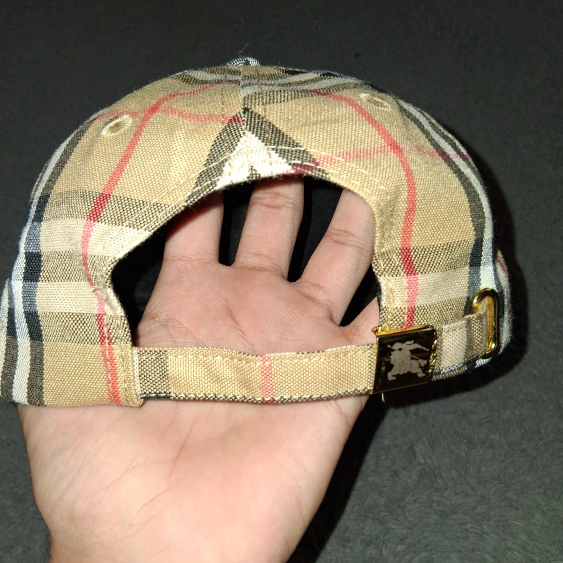 Burberry rutig keps i bomull - 3