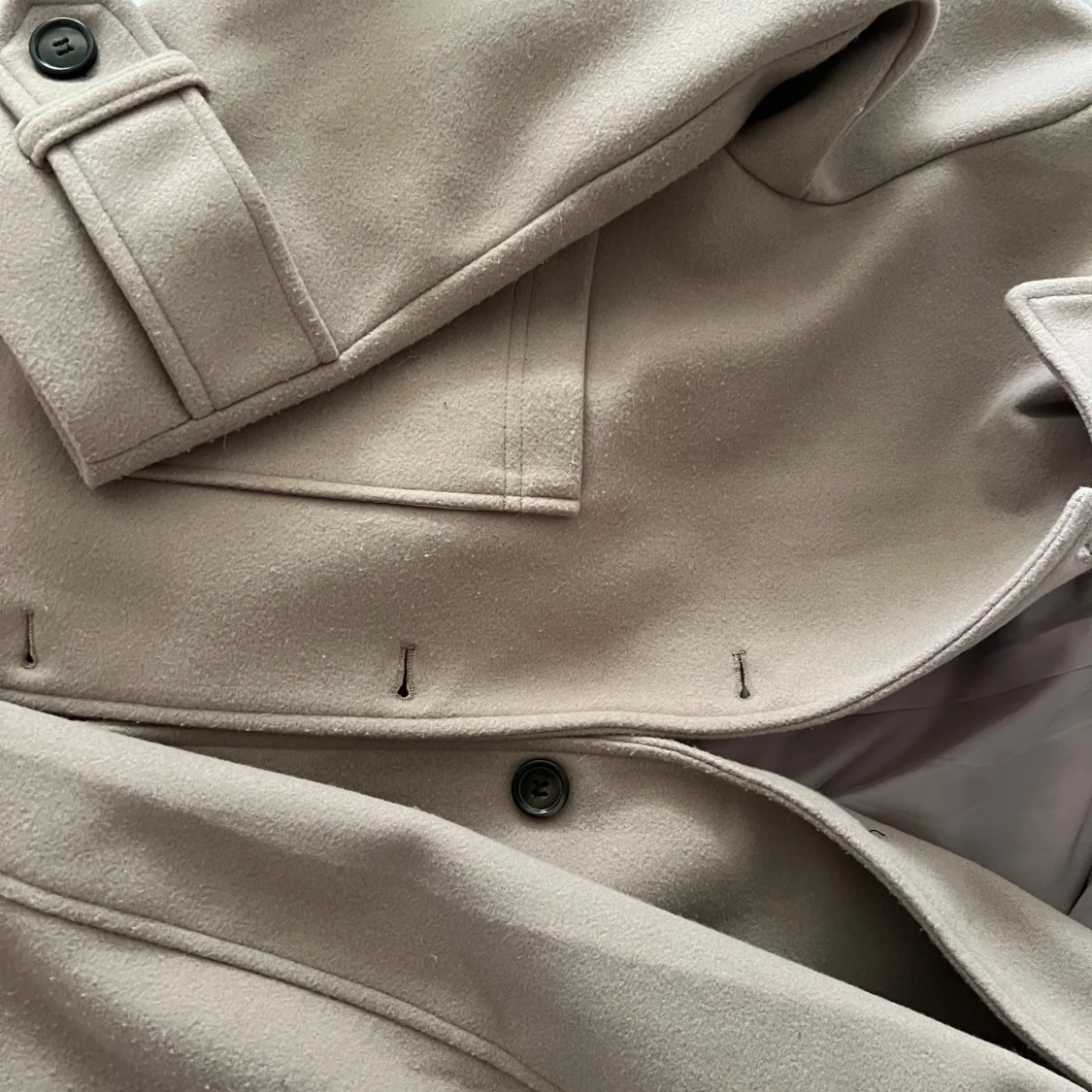 Beige ulljacka från Nelly, stl S - 2