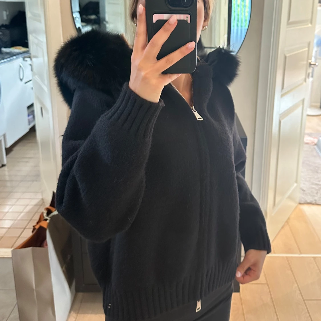 Fur Jacket - svart - 2