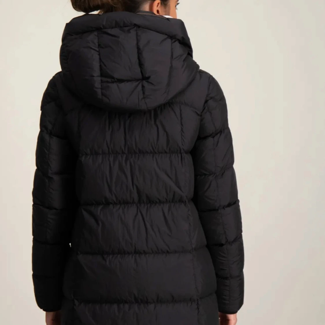 Svart lång dunjacka Parajumpers - 2