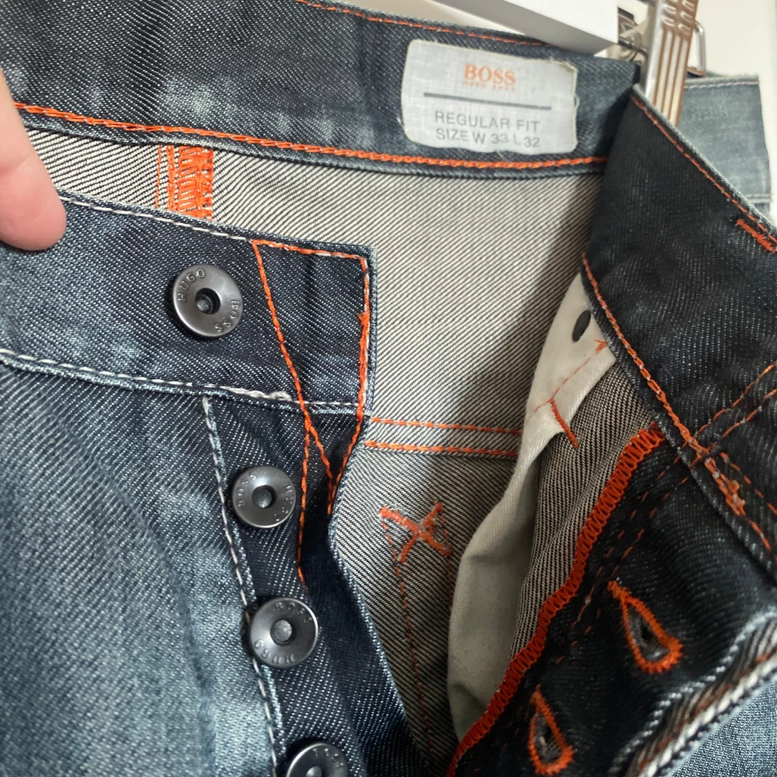 Blå/grå jeans från BOSS Orange - 1