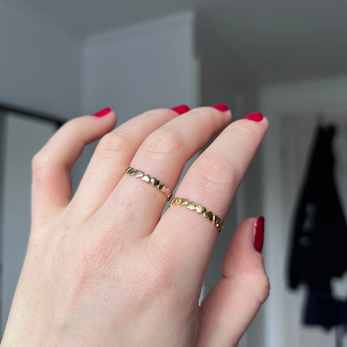 Sex ringar i guld- och silverfärg - 2