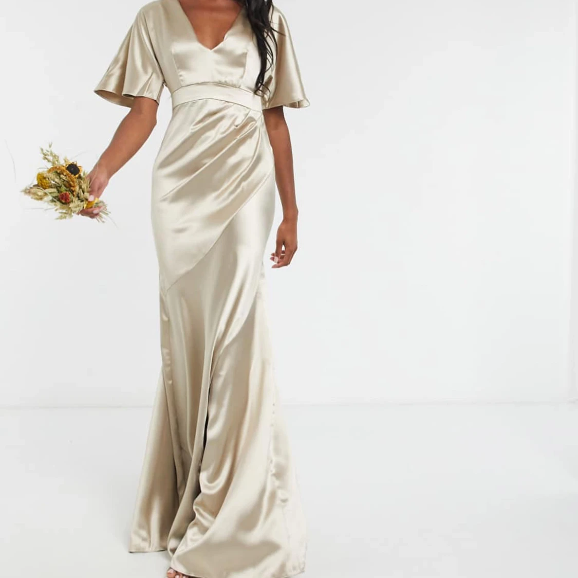 Maxiklänning satin Asos