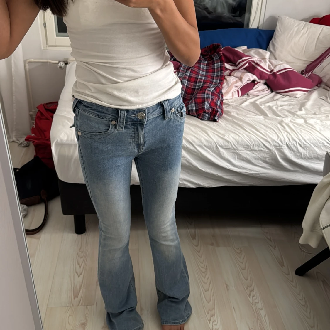 True Religion ljusblå bootcut jeans - 4