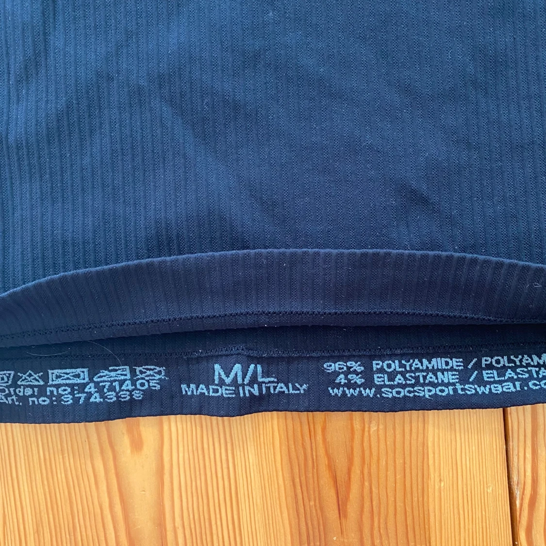 Mörkblå ribbad linnetopp SOC - 2