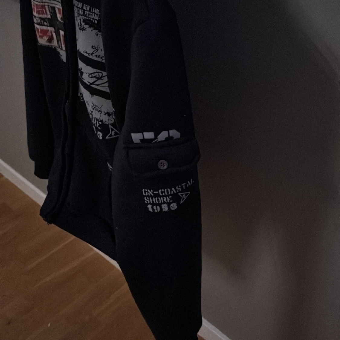 Svart hoodie Geographical Norway - 1