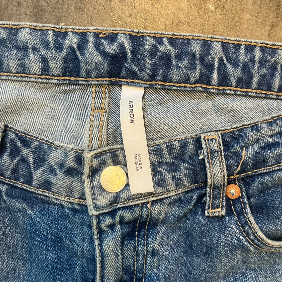 Weekday Arrow blå straight jeans 27/32 - 2