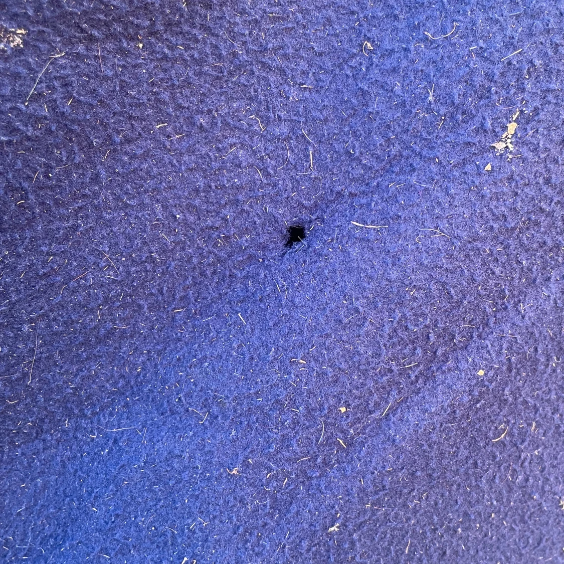 Marinblått fleecetäcke med glitter - 3