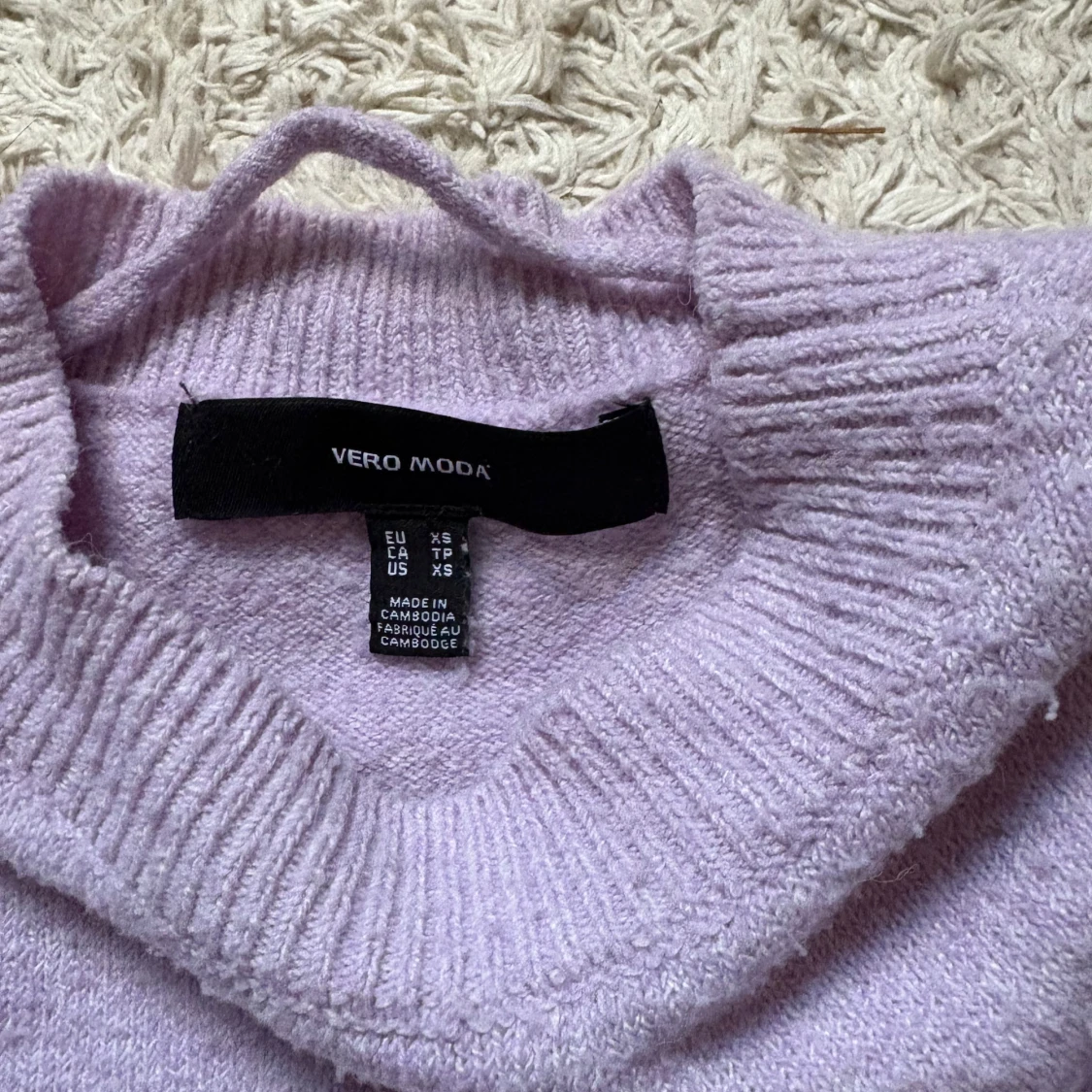 Ljuslila stickad tröja Vero Moda - 3