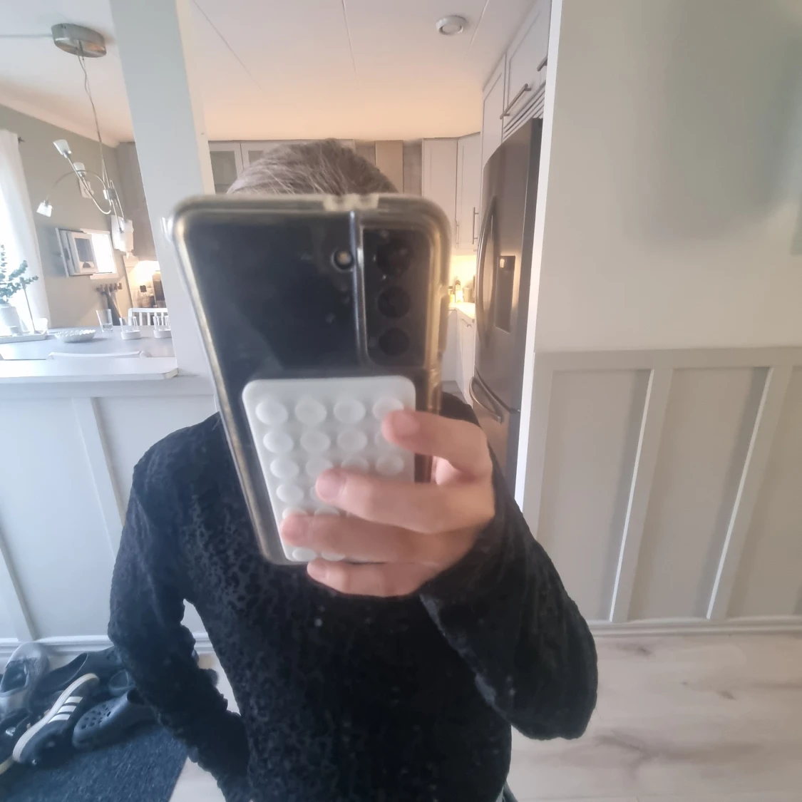 Svart leopardmönstrad meshtröja ONLY - 1