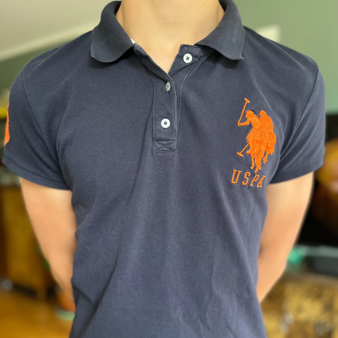 Mörkblå US Polo Assn t-shirt XL - 1