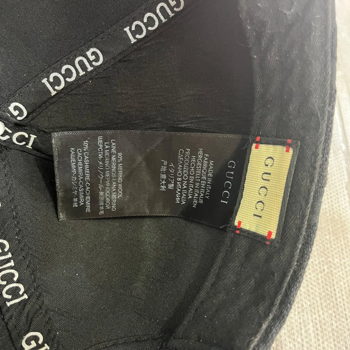 Svart keps från Gucci i ull och kashmir - 3