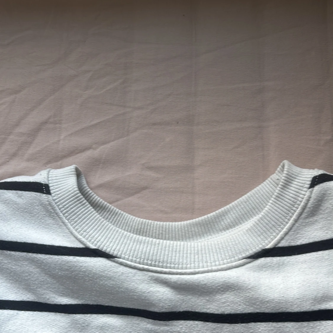 Vit och svart randig tröja från Zara - 4