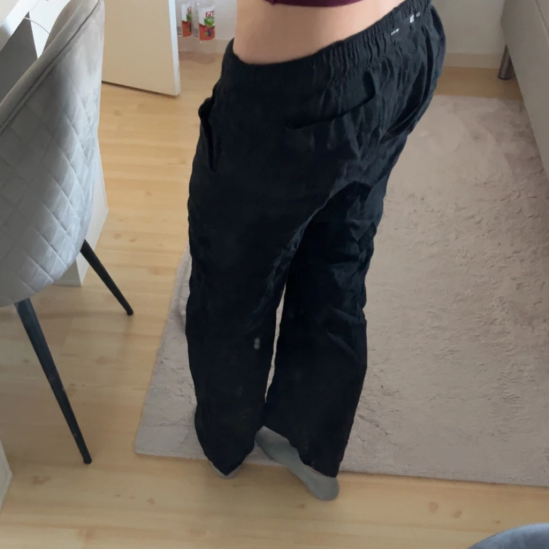 Svarta linnebyxor  - 1