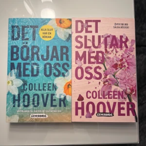 Det börjar med oss & Det slutar med oss av Colleen Hoover - Två böcker av Colleen Hoover: 'Det börjar med oss' och 'Det slutar med oss’, en bokserie. Helt nya!!