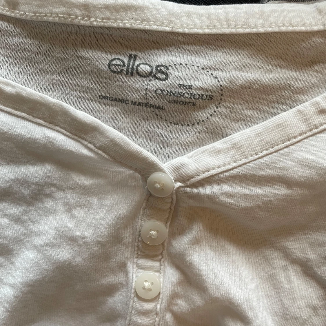 Vit långärmad topp från Ellos - 1