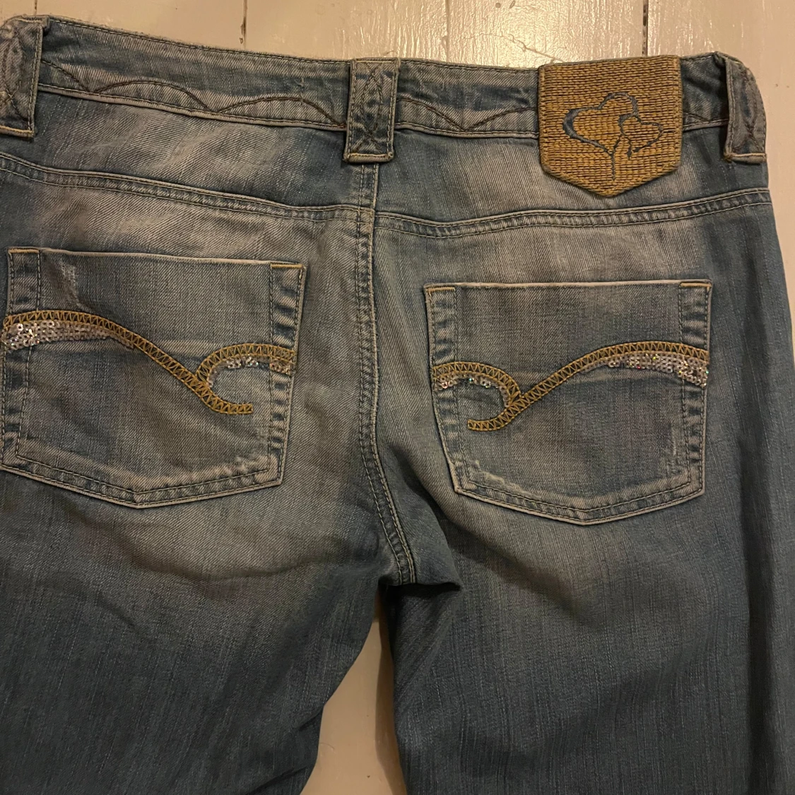 Blå bootcut jeans från Vero Moda - 3