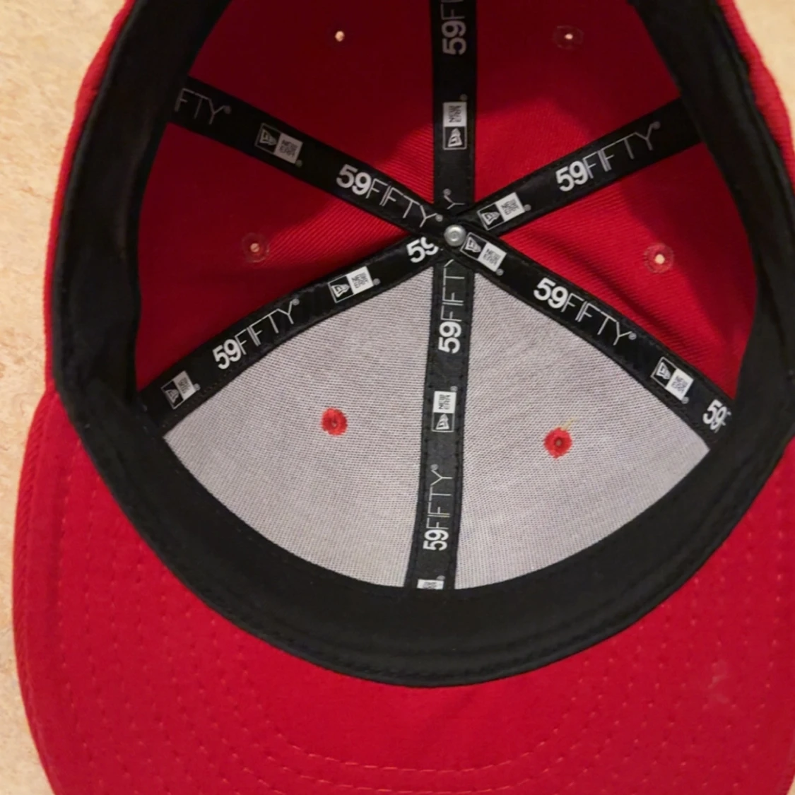 Röd LA 59FIFTY keps från New Era - 2