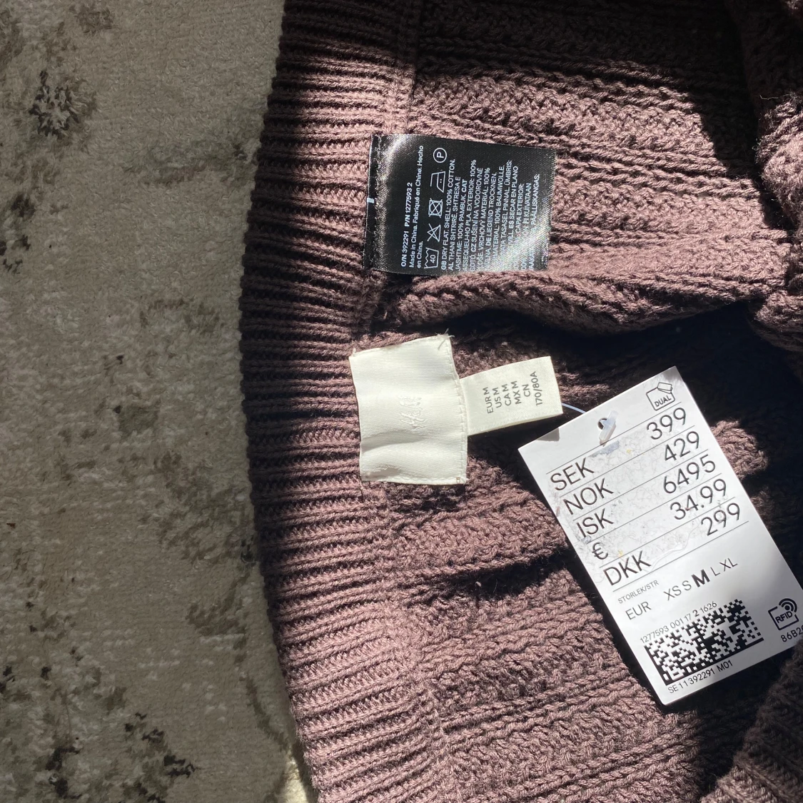 Bruna ribbstickade byxor från H&M - 2