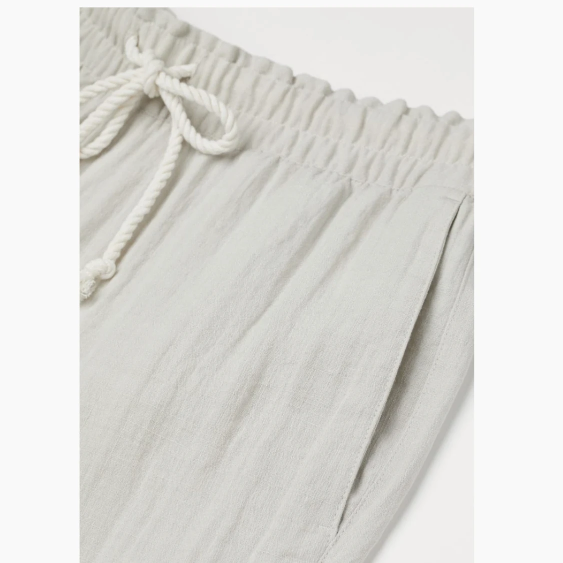 Beigea linnebyxor  - 1