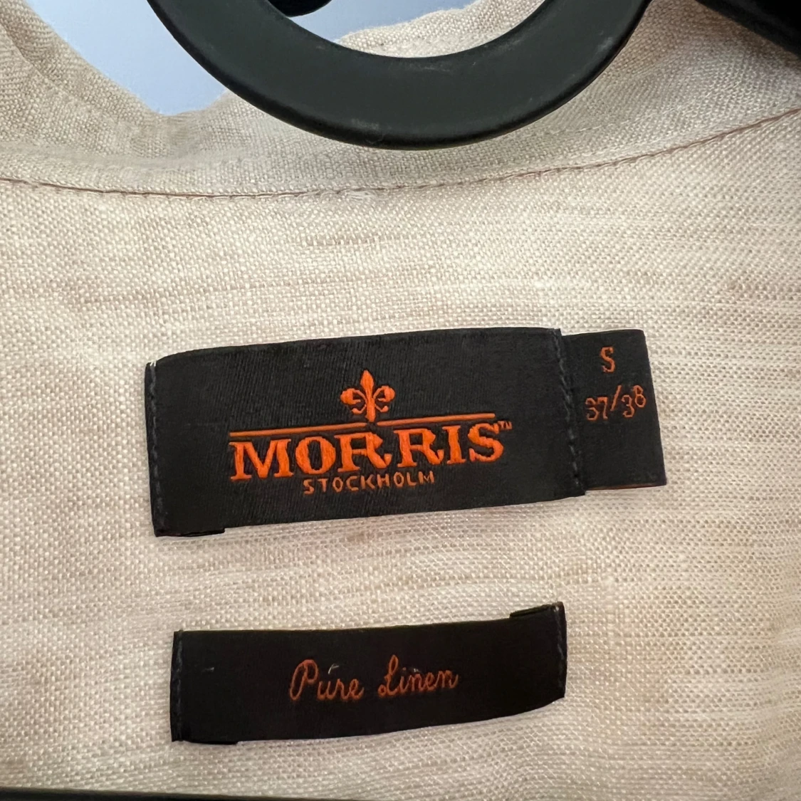 Morris Linné skjorta beige - 1