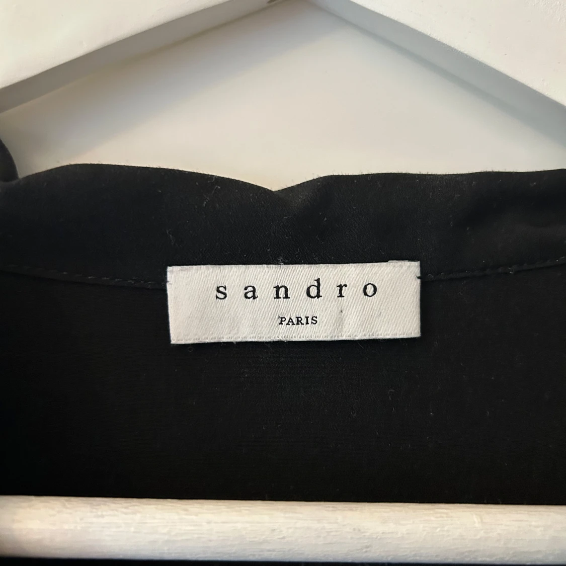 Svart plisserad långklänning Sandro - 1