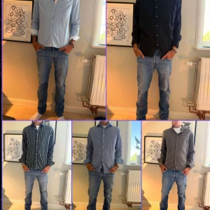14-pack skjortor i olika färger och mönster - Jag säljer 14 stycken skjortor i fina märken som Ralph lauren hope tiger of Sweden acne och mycket mer! Skriv till mig för detaljer på märken och bilder på alla skjortorna! Pris kan diskuteras!