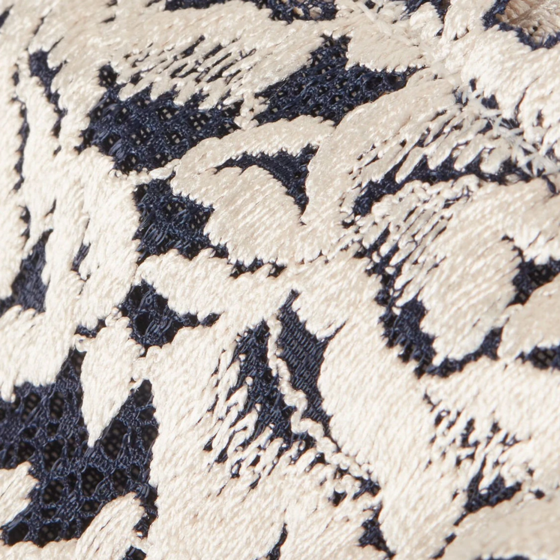 Blommig bh i marinblått - 1