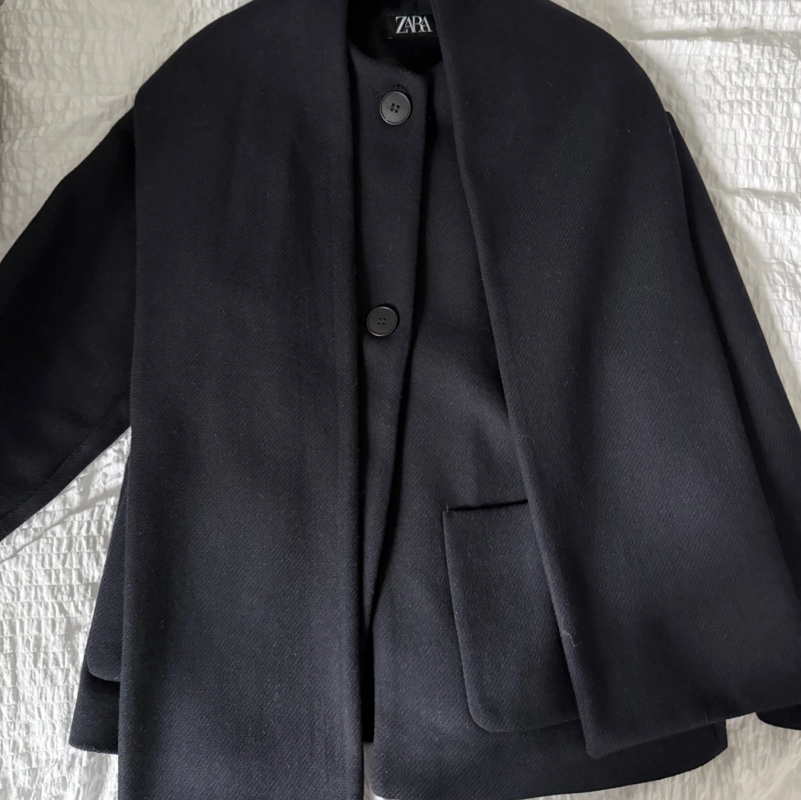 Mörkblå Zara Kappa  - 1