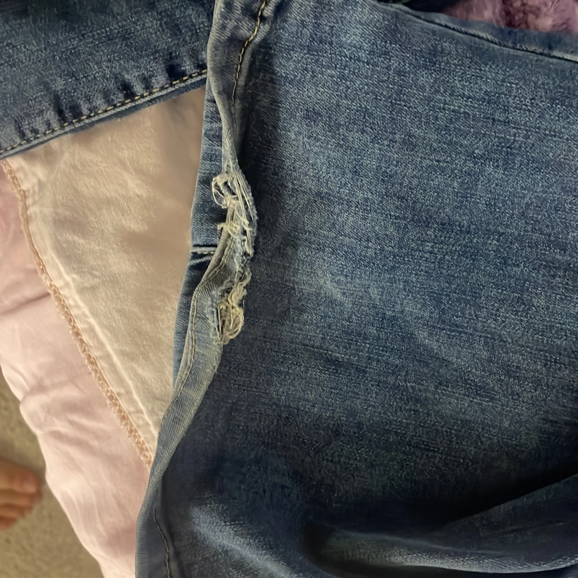 Blå bootcut jeans från Nelly - 3