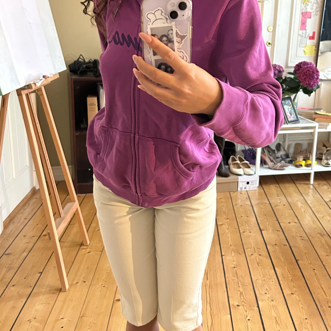 Lila Puma hoodie