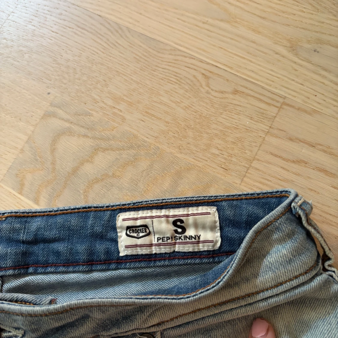 Ljusblå jeansshorts från Crocker - 3