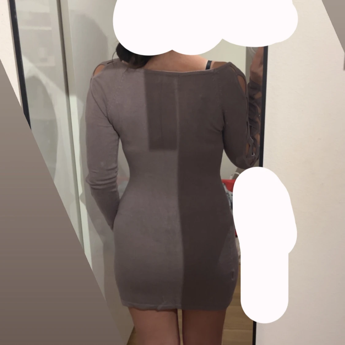 Lilagrå tight klänning By Laetitia - 2