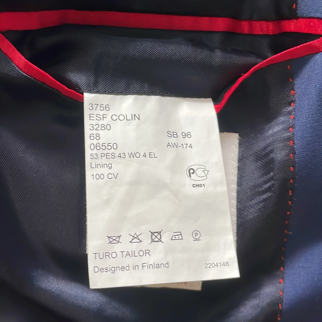 Blå kostym från Turo Extra Slim Fit - 4