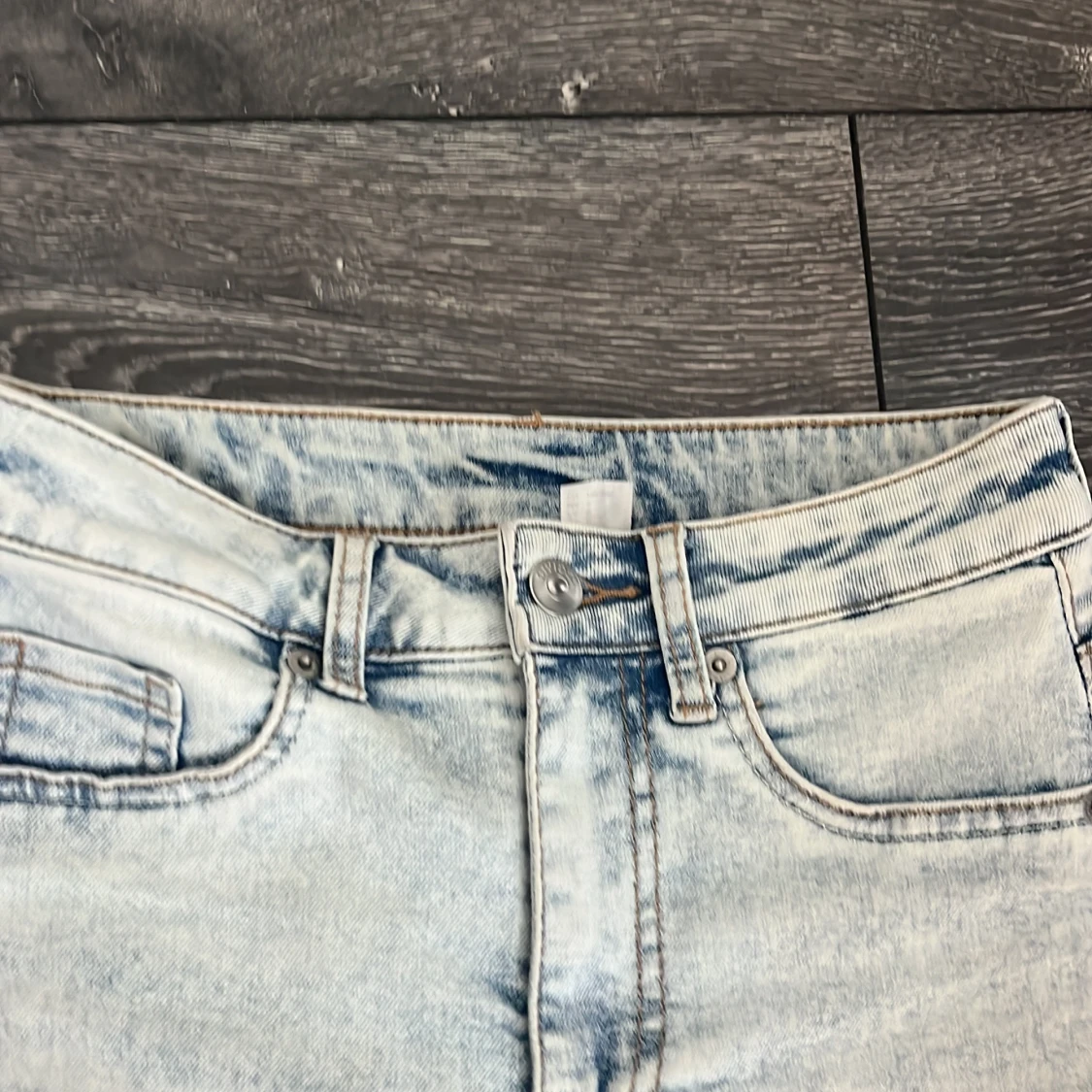 Ljusblå bootcut jeans  - 3