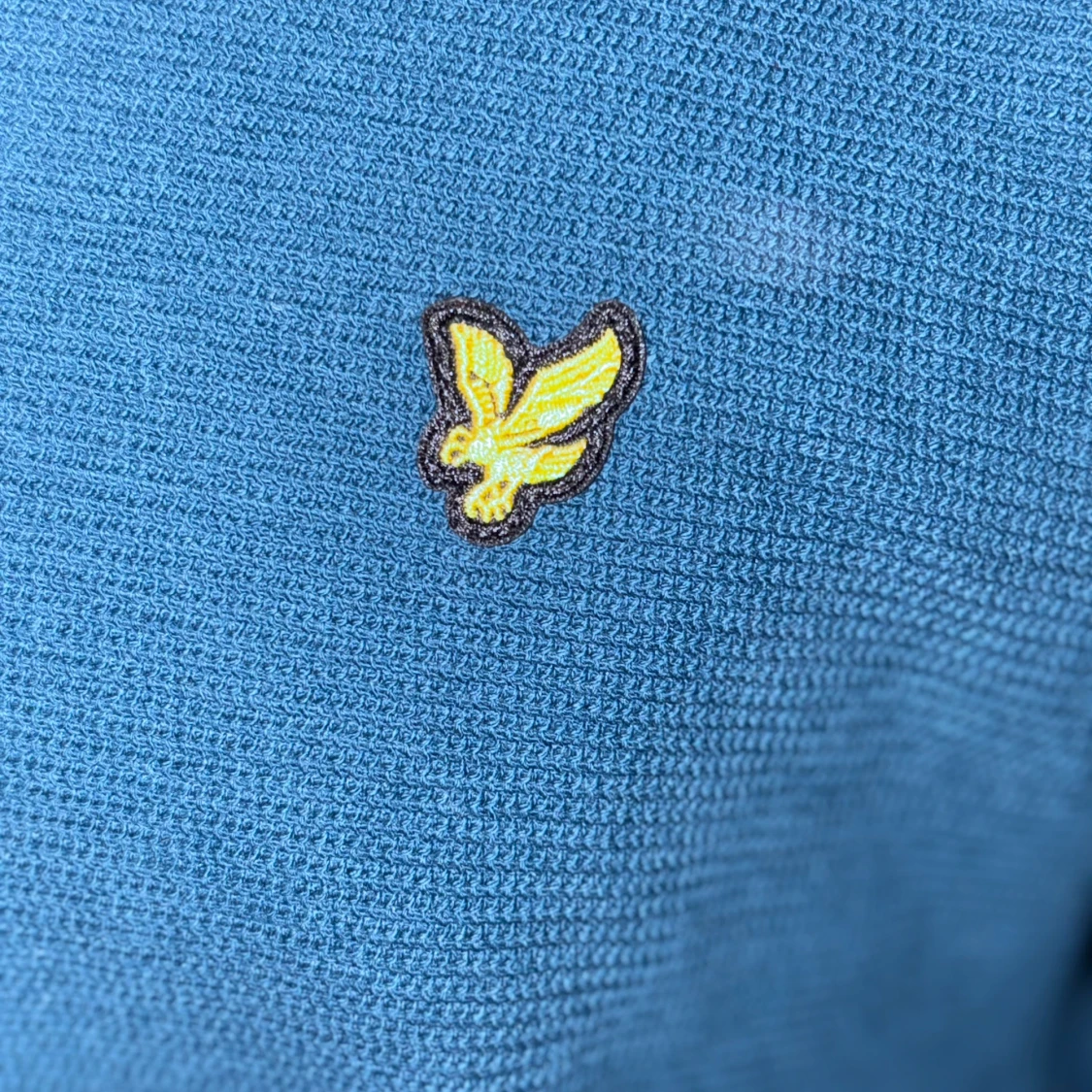 Blå half zip tröja från Lyle & Scott - 1