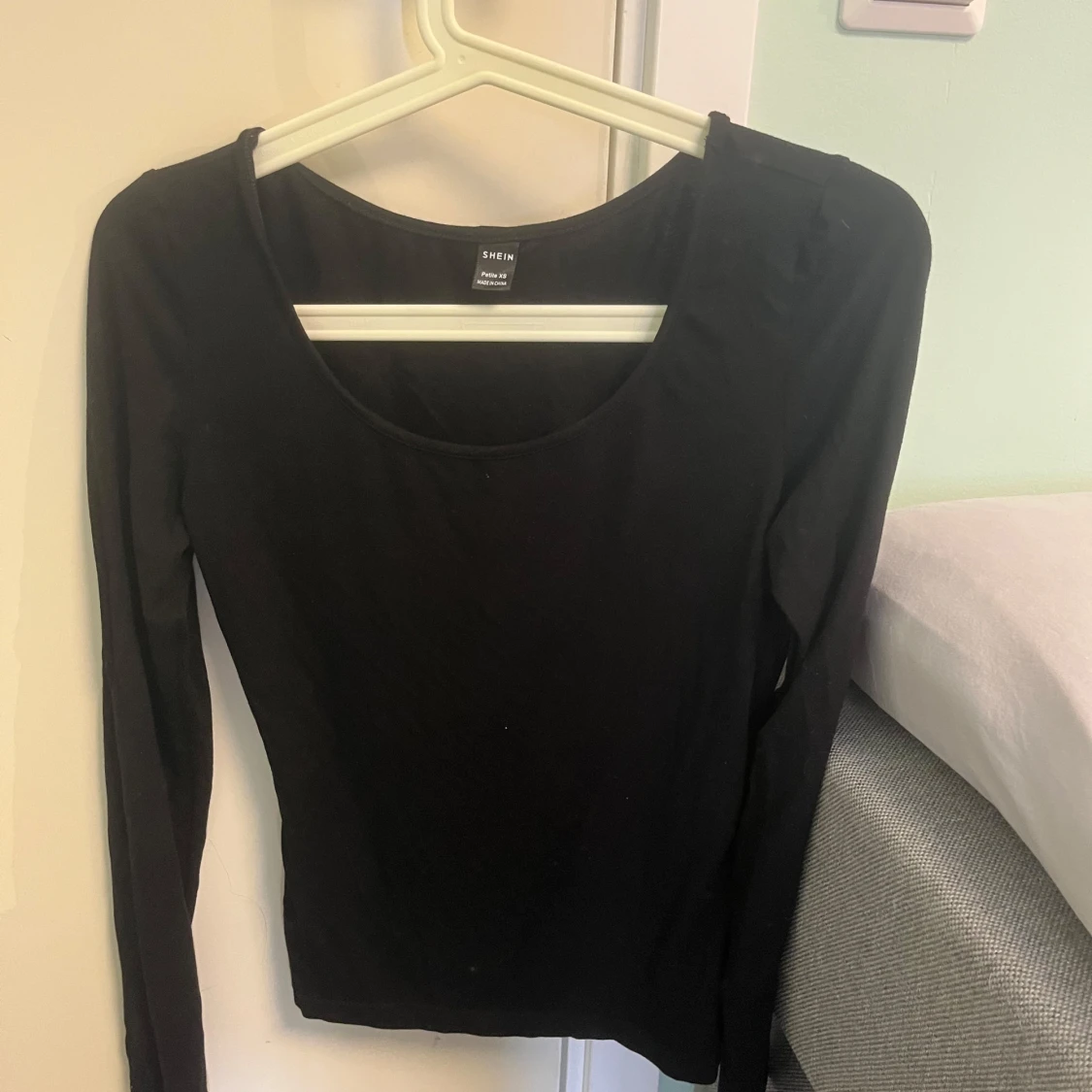 Svart långärmad topp
