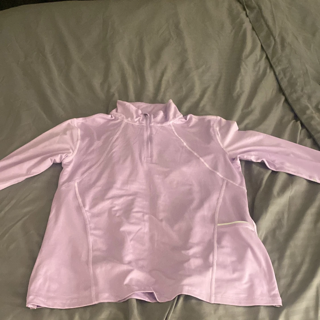 Ljuslila half zip träningströja H&M