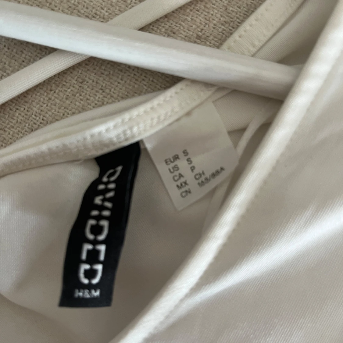 Vit peplumtop med snörning H&M Divided - 2