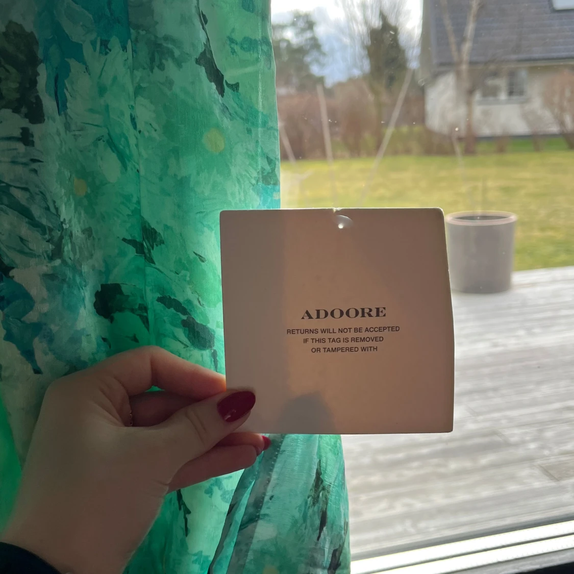 Blommig långklänning från Adoore - 2