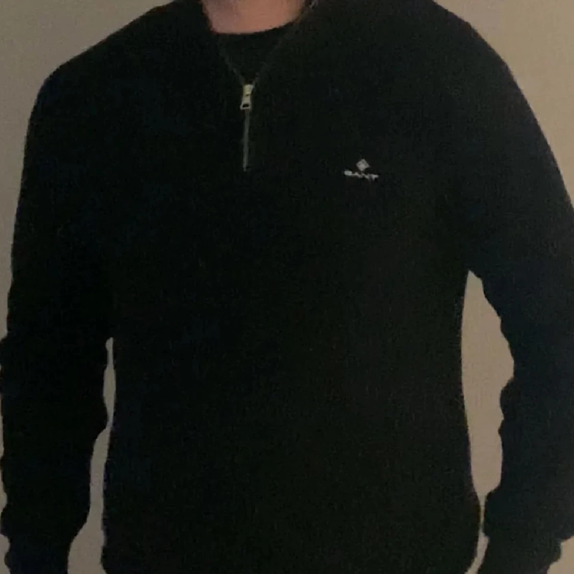 Svart half zip tröja från Gant - 1