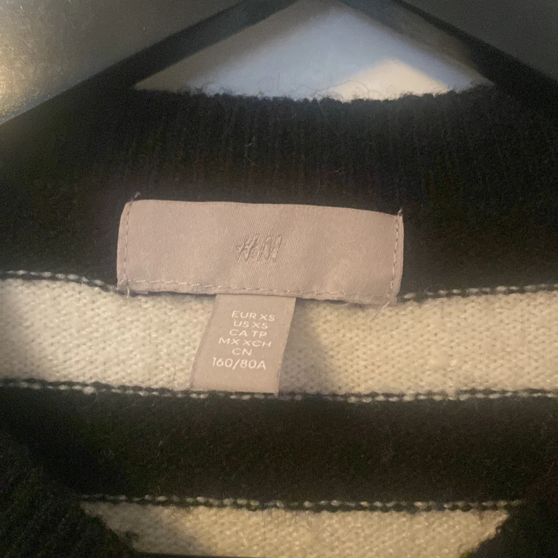 Randig stickad tröja från H&M XS - 2