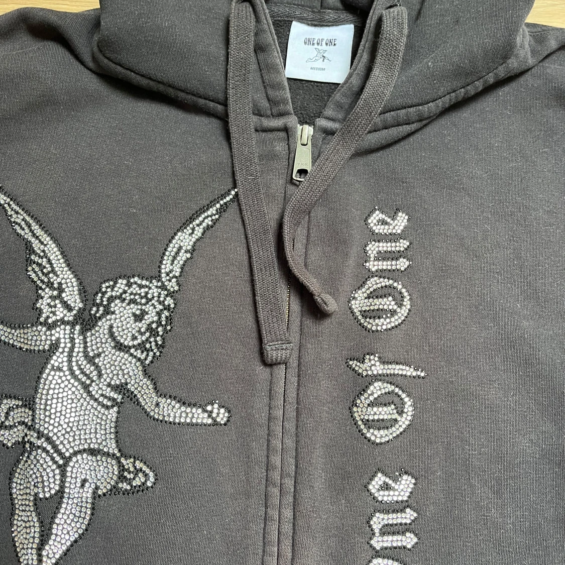 Svart hoodie One Of One - 3