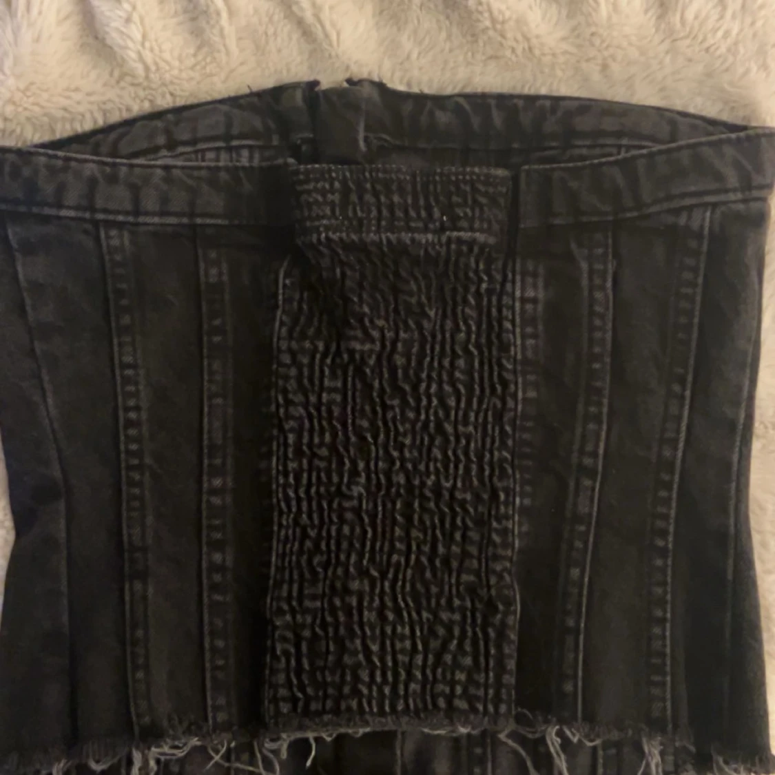 Svart jeanskorsett från Zara - 1